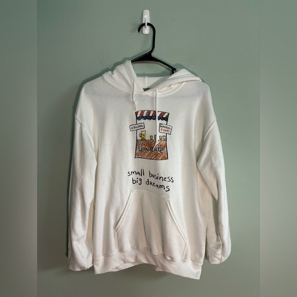 Barstool Sports Small Business Big Dreams Hoodie Mens Small Womens Medium